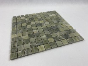 Mozaika marmurowa bauhaus zielona 30,5 x 30,5 x 1 cm polerowana
