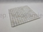 Mozaika marmurowa drobna kostka krystalicznie biała 30,5 x 30,5 x 1 cm 