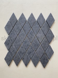 mozaika marmurowa Loft grafitowa (małe romby) matowa
