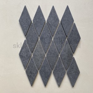 mozaika marmurowa Loft grafitowa (romby) matowa