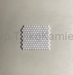 Mozaika marmurowa krystalicznie biała (małe heksagony) 26,3 x 30,5 x 1 cm szczotkowana