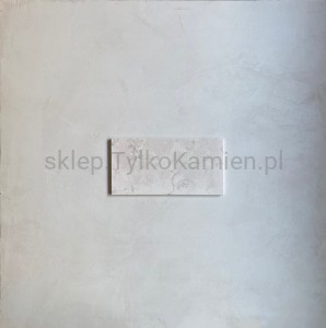 Płytki kamienne kremowy marmur Perlino Bianco szczotkowane