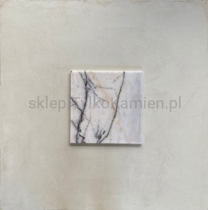 Płytki kamienne marmur Lilac White polerowane