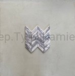 Mozaika marmurowa jodełka francuska lilac 24,1 x 29 x 1 cm matowa
