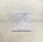 Płytki kamienne marmur Carrara Bianco matowe - komplet - SPRZEDANE