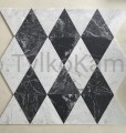 diamond mozaika marmurowa romby biało czarne.jpg