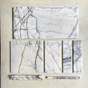 Płytki kamienne marmur Lilac White matowe