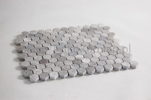 Mozaika marmurowa Nordic (małe heksagony) 26,3 x 30,5 x 1 cm polerowana