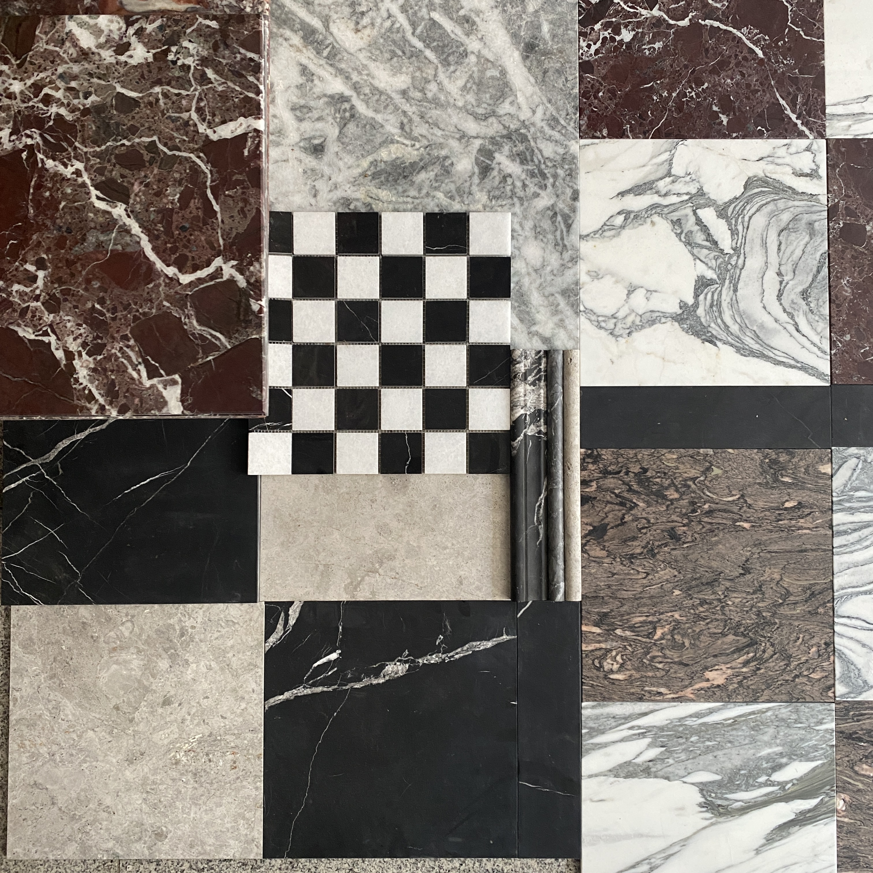 Płytki marmurowe rosso levanto c